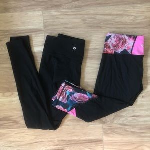 Lot of two pairs of lululemon leggings